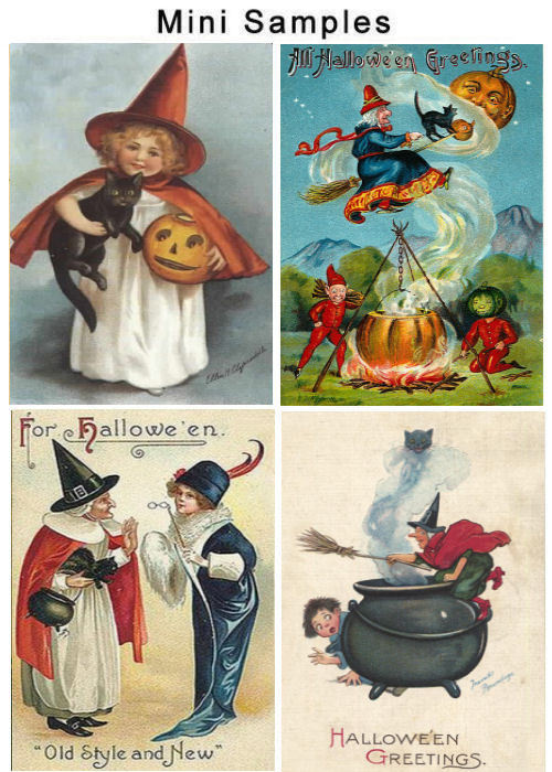 Product picture Vintage Halloween Card Images 1,700