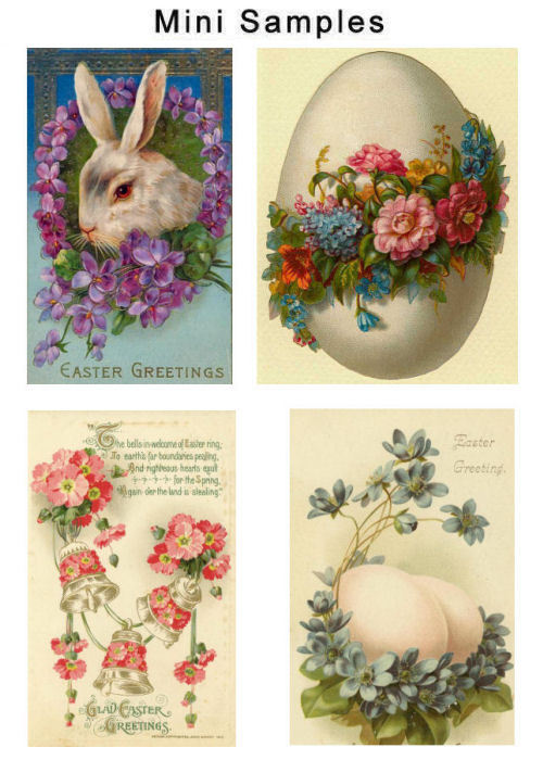 Product picture Vintage Easter Cards Images Set1 1,000