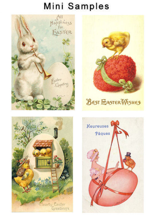 Product picture Vintage Easter Cards Images Set2 1,000