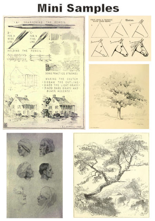 Product picture All about Pencil Drawing Vintage PDF Books